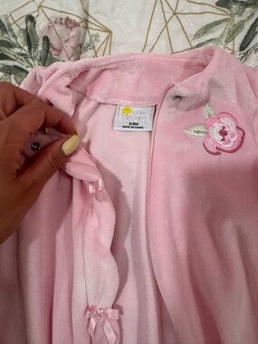 Pink Floral Baby Footie One-Piece - 3/6M